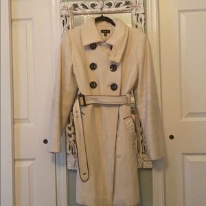 Bebe ivory peacoat